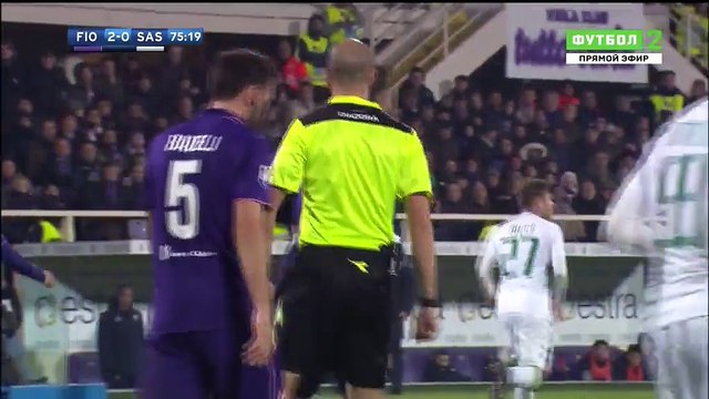 2-1 Francesco Acerbi Goal Fiorentina 2-1 Sassuolo Calcio - 12.12.2016