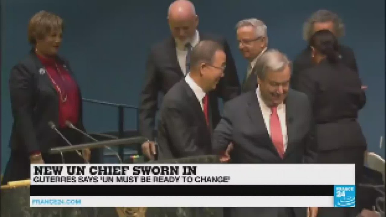 New UN secretary general Antonio Guterres