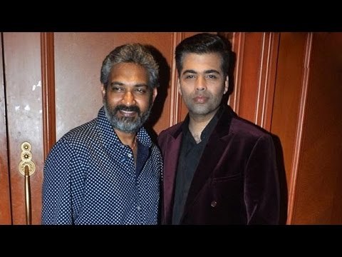 Karan Johar And S. S. Rajamouli At ‘Baahubali’ Song Launch