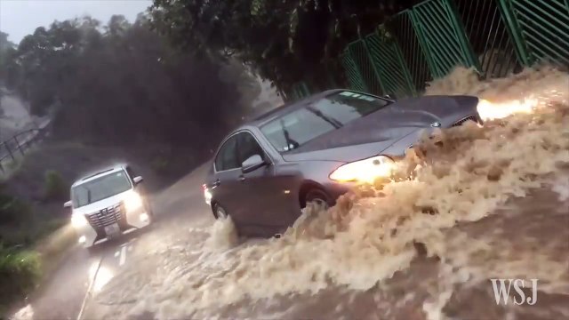 Typhoon Haima Slams Into Hong Kong