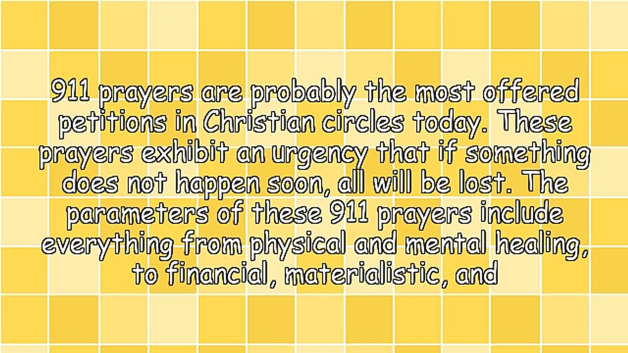 Emergency Prayers