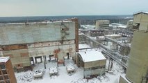 Drone captures chilling images of abandoned Russian factory