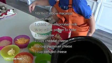 Kid Size Cooking: Easy Crock Pot Mac and Cheese
