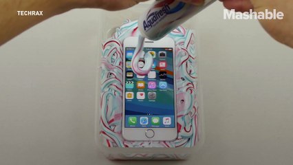 Watch what happens when an iPhone 7 is drowned in toothpaste