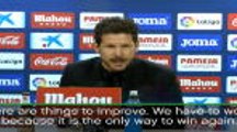 We must work hard to win again - Simeone