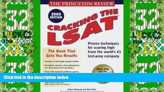 Best Price Princeton Review: Cracking the LSAT, 2000 Edition Adam Robinson On Audio