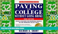 Price Princeton Review: Paying for College Without Going Broke, 2000 Edition (Paying for College,