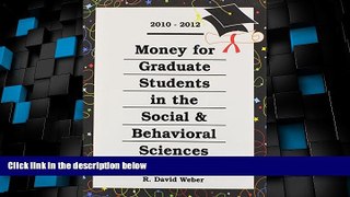 Best Price Money for Graduate Students in the Social   Behavioral Sciences 2010-2012 (Money for