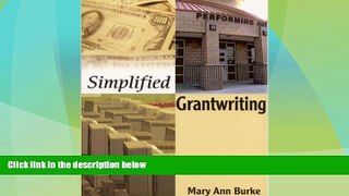 Best Price Simplified Grantwriting Mary Ann Burke For Kindle