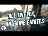 All Twi'lek in-game emotes || Todos los gestos || Star Wars Battlefront