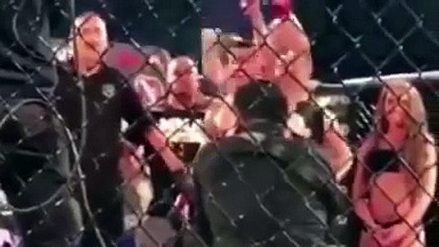 MMA FIGHTER, Andrew Whitney ACCIDENTALLY PUNCHES Aa RING GIRL