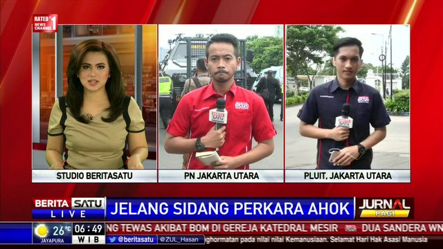 Suasana Kediaman Ahok dan PN Jakut Sebelum Persidangan