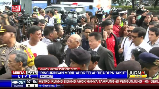 Pantauan Drone Suasana PN Jakut Jelang Sidang Ahok