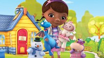 Finger Family Song! Doc McStuffins Lambie Stuffy Hallie Chilly ToyBox Tube