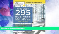 Price The Best 295 Business Schools, 2016 Edition (Graduate School Admissions Guides) Princeton