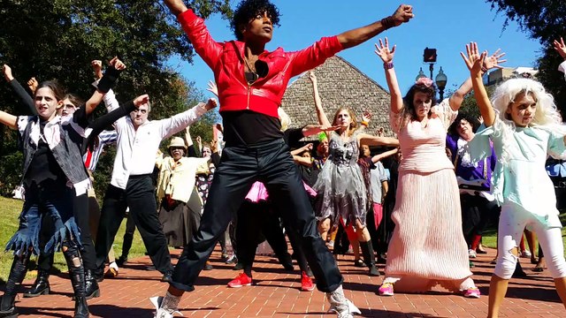 City of New Orleans - Thriller Flash Mob in front of the Steps Of City Hall 2014