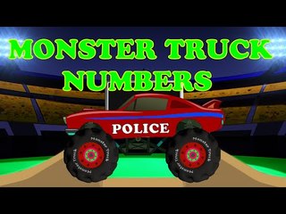 Monster Truck Stunts | Learn Number