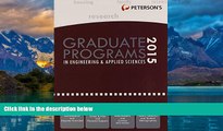Buy Peterson s Graduate Programs in Engineering   Applied Sciences 2015 (Peterson s Graduate