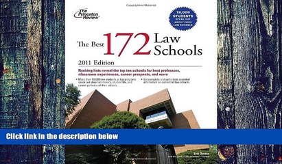 Buy Princeton Review The Best 172 Law Schools, 2011 Edition (Graduate School Admissions Guides)