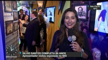 Silvio Santos vai a mostra em sua homenagem no MIS - Jornal do SBT 12-12-2016