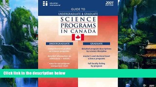 Online  Guide to Undergraduate   Graduate Science Programs in Canada - 2001 Edition Full Book