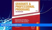 Buy Peterson s Graduate   Professional Programs: An Overview - 2010: Comprehensive Information on