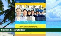 Pre Order MBA Programs 2005, Guide to, 10th ed (Peterson s Mba Programs) Peterson s On CD