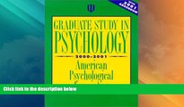 Price Graduate Study in Psychology, 2000-2001: With 2001 Addendum (Graduate Study in Psychology