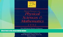 Price Peterson s Guide to Graduate Programs in the Physical Sciences and Mathmatics 1993 Peterson