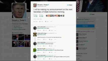 Trump dará a conocer el martes a quién propone como secretario de Estado