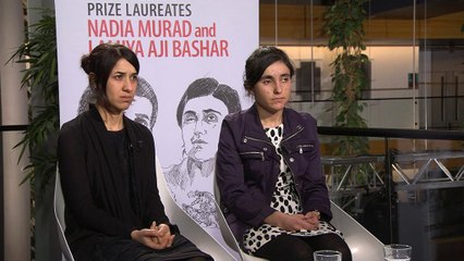 Remise du prix Sakharov à Nadia Murad et Lamia Haji Bachar