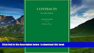 PDF [DOWNLOAD] Contracts (Hornbook) READ ONLINE