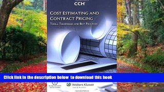 PDF [DOWNLOAD] Cost Estimating and Contract Pricing: Tools, Techniques and Best Practices BOOK
