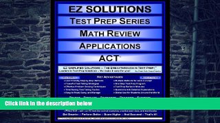 Buy Punit Raja SuryaChandra EZ Solutions - Test Prep Series - Math Review - Applications - ACT