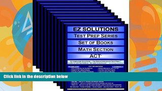 Buy Punit Raja SuryaChandra EZ Solutions - Test Prep Series - Set of Books - Math Section - ACT (9