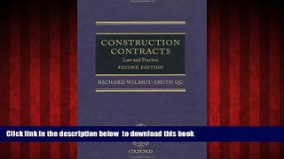 Pre Order Construction Contracts: Law and Practice Richard Wilmot-Smith QC Full Ebook