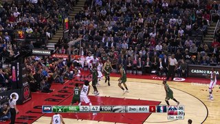 Terrence Ross' Thunderous Slam - Bucks vs Raptors - December 12, 2016 - 2016-17 NBA Season