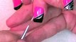 Zebra Print on HOT Pink Nails | Neon Animal Nail Art Design Tutorial