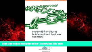 Pre Order Sustainability Clauses in International Business Contracts (Dovenschmidt Monographs)