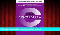 Pre Order Concentrate Questions and Answers Contract Law: Law Q A Revision and Study Guide