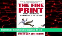 Pre Order The Fine Print: How Big Companies Use 