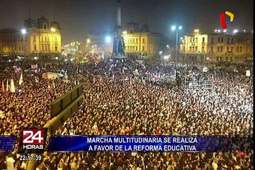 Estudiantes marcharon en contra de la censura a Jaime Saavedra