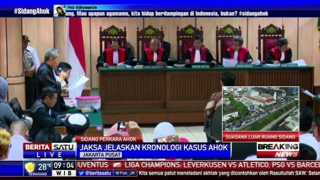 Isi Dakwaan Jaksa Penuntut Umum kepada Ahok