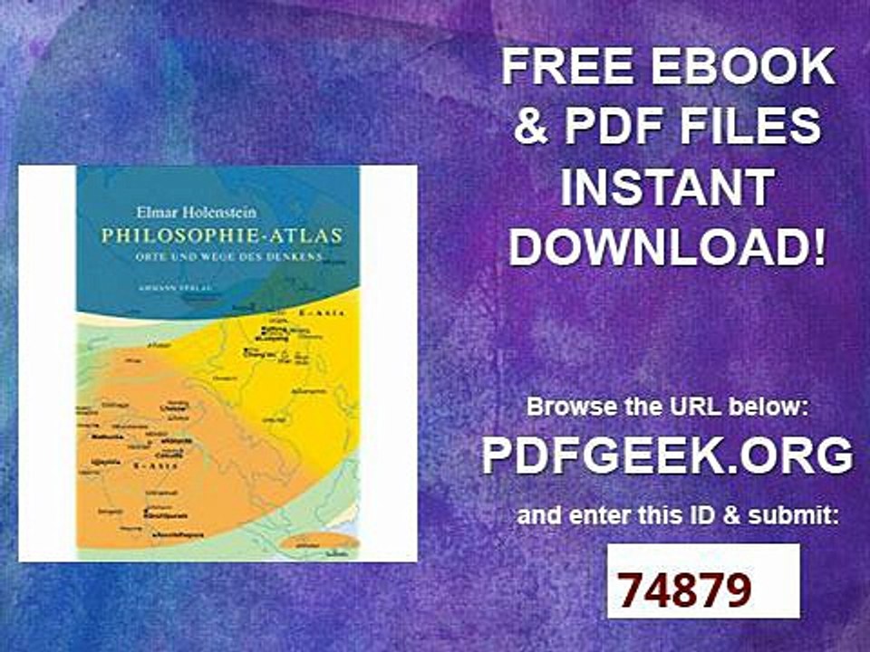 Philosophie-Atlas Orte und Wege des Denkens