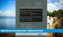 PDF [DOWNLOAD] 2009 Documents Supplement for International Business Transactions: Contracting