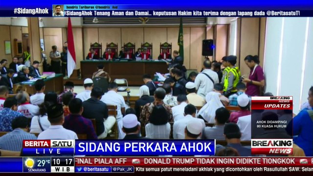 Tim Kuasa Hukum Ahok Lanjutkan Baca Nota Keberatan #3
