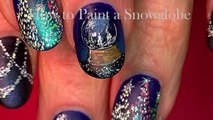 Easy Christmas Nails! | DIY Gel SNOW GLOBE Nail Art Design Tutorial