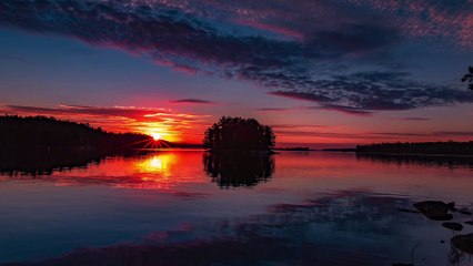 Spectaculaire aurore boréale dans le Minnesota