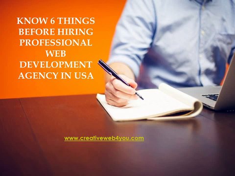 Know 5 things before hiring Professional Web Development Agency in USA