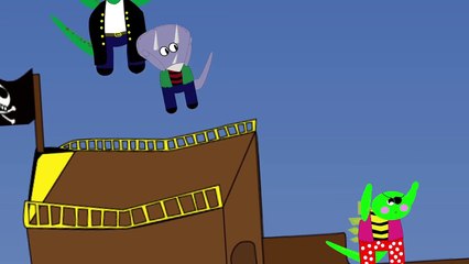 🎶 Fun Dinosaur Pirates Nursery Rhyme for Kids | Dino Kids Song
